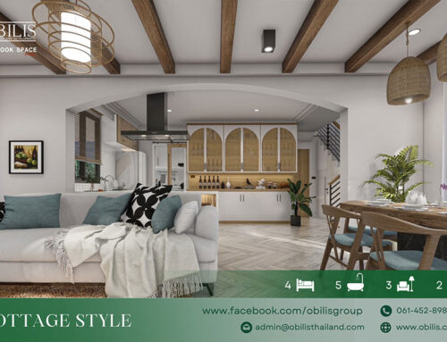 ผลงานการออกแบบบ้านเดี่ยวสองชั้น “Cottage Style”