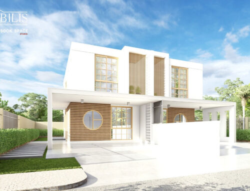 ผลงานการออกแบบบ้านเดี่ยวสองชั้น “Minimal Style”