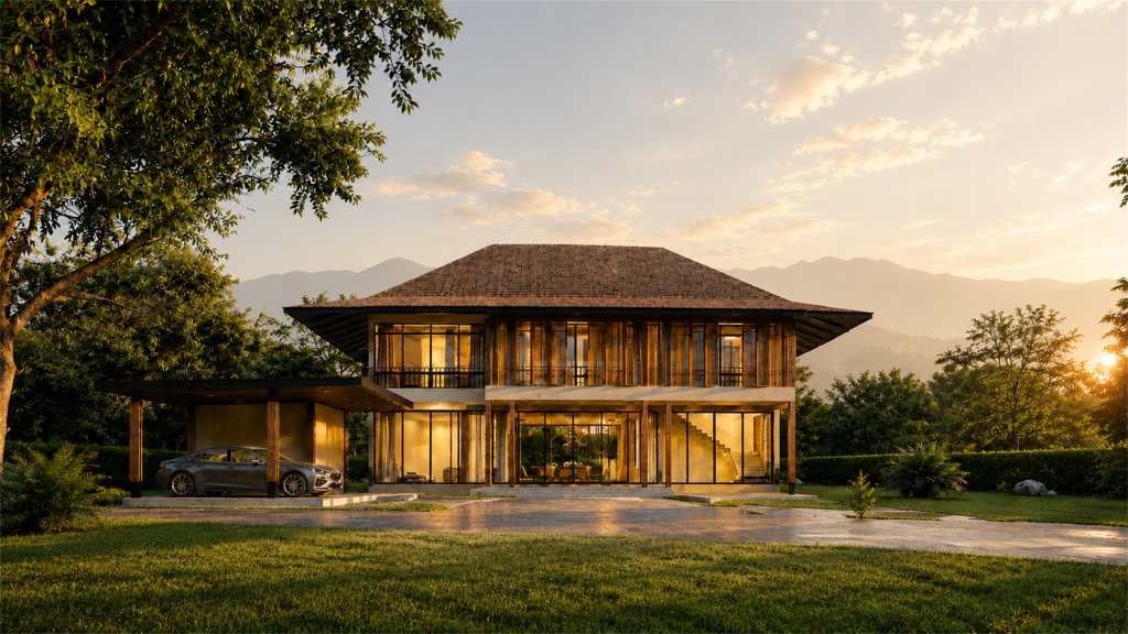 บ้านสไตล์ทรอปิคอล — ภาพรวมและบรรยากาศ