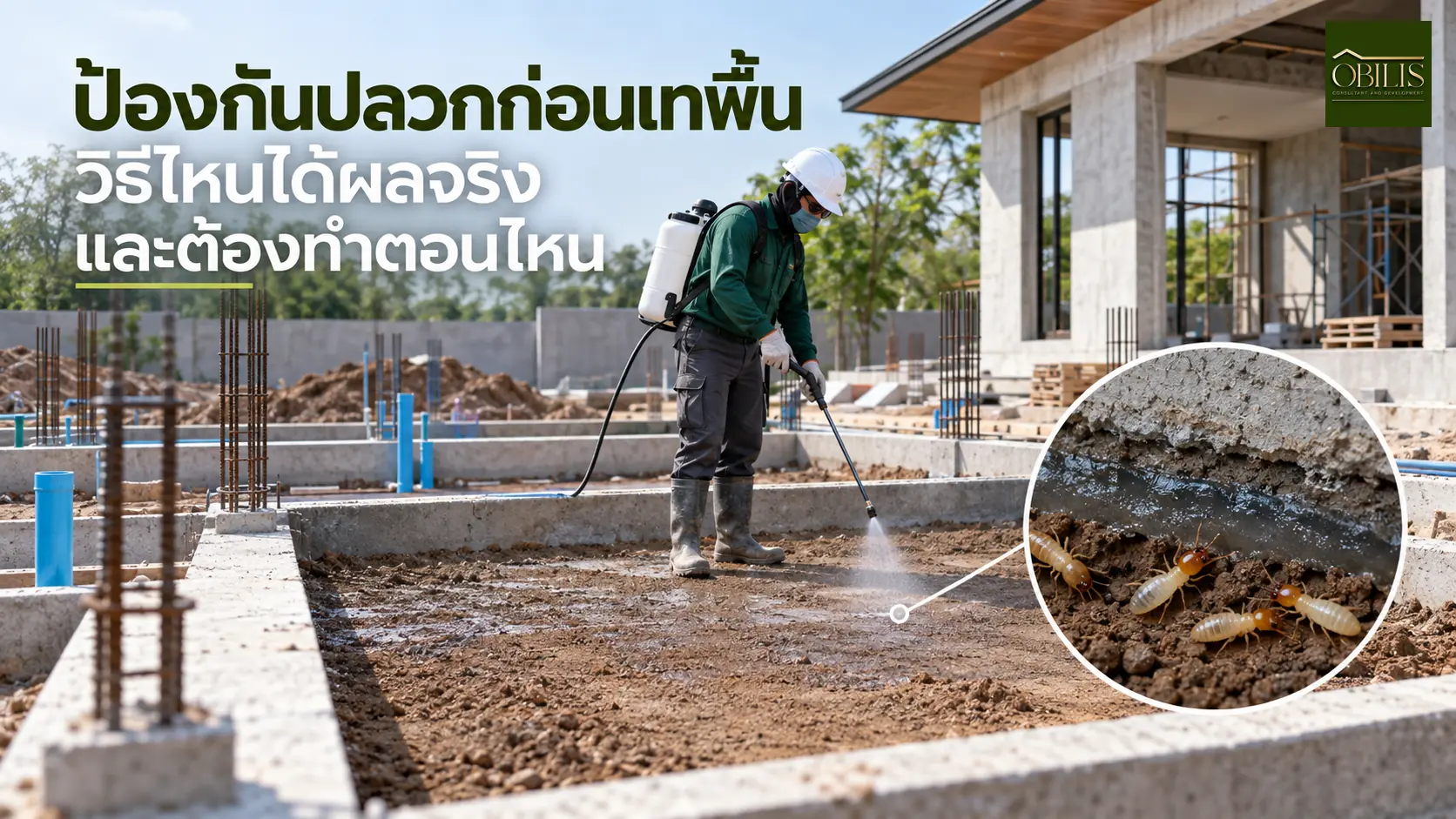 บ้านป้องกันปลวกตั้งแต่ก่อนเทพื้น วิธีไหนได้ผลจริงและต้องทำตอนไหน — OBILIS
