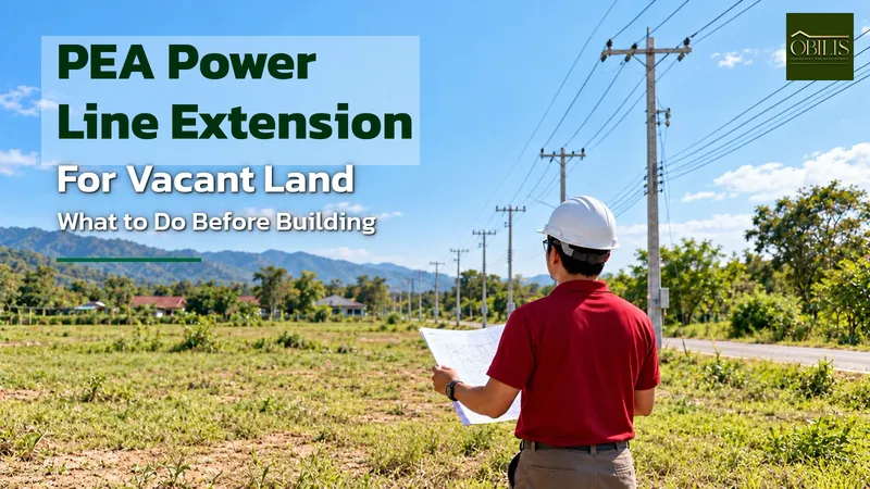 How to Request a PEA Power Line Extension for Vacant Land in Thailand