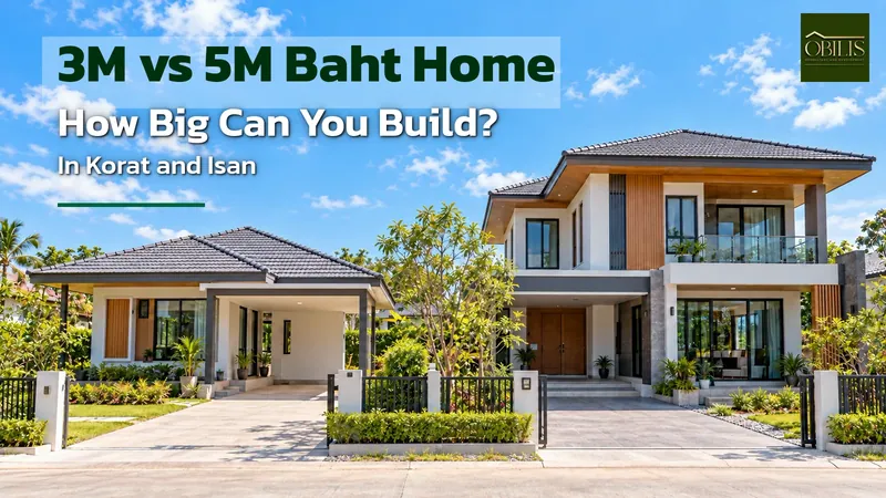 Building a House for 5 Million Baht vs 3 Million Baht: How Big in Korat and Isan