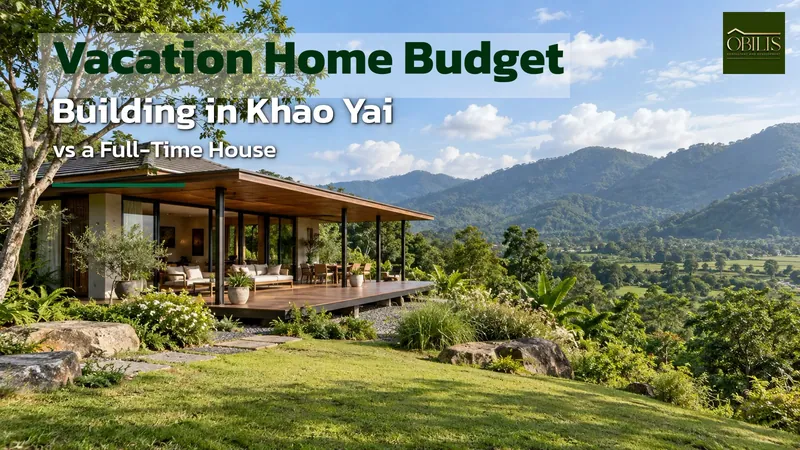 Building a Vacation Home in Khao Yai: What’s the Budget, and How Is It Different From a Full-Time House?