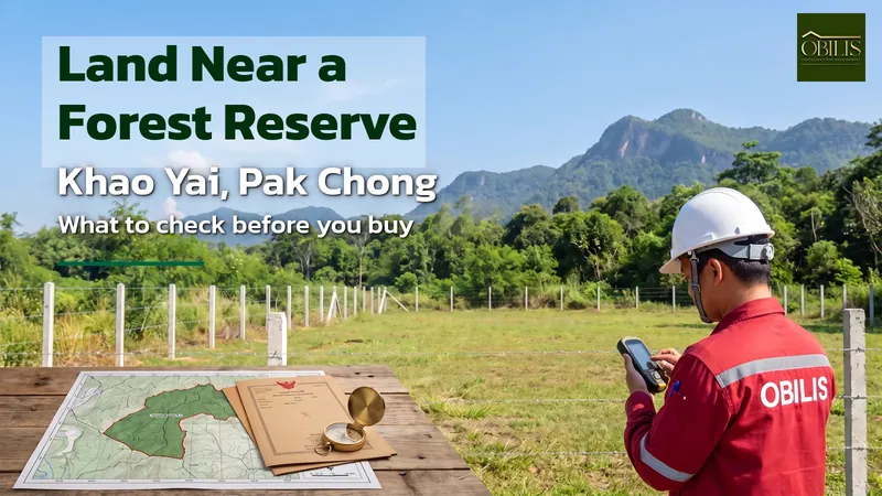 Land Near a Forest Reserve or National Park in Khao Yai: What to Check Before You Buy