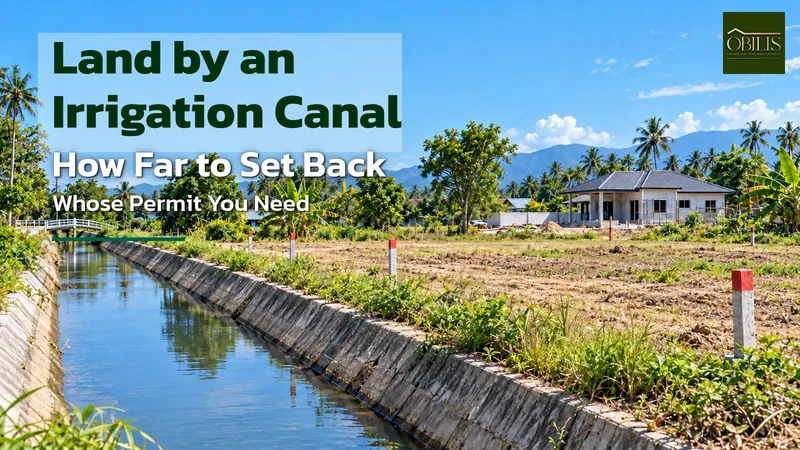Land Next to an Irrigation Canal in Thailand: How Far Must a House Be Set Back, and Who Approves It?