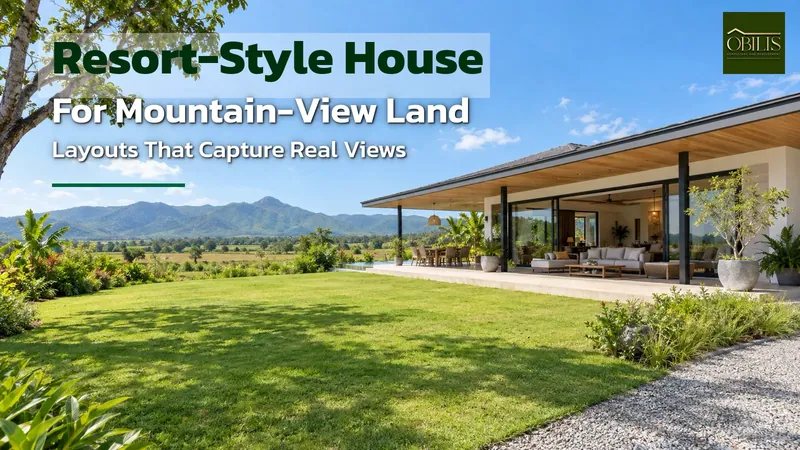 Resort-Style House Design for Mountain-View Land Near Khao Yai and Pak Chong