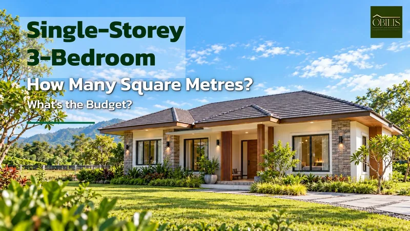 Single-Storey 3-Bedroom House Plan: How Many Square Metres and What Budget