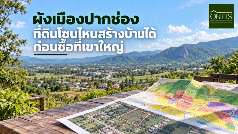 ผังเมืองปากช่อง ที่ดินโซนไหนสร้างบ้านได้ ก่อนซื้อที่เขาใหญ่