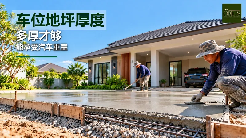 混凝土车道厚度怎么抓才够?伊善地区停车场地面浇筑要点