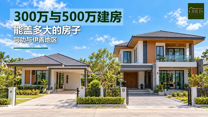 建房预算五百万泰铢能盖多大?对比三百万泰铢在呵叻和伊善地区的差别