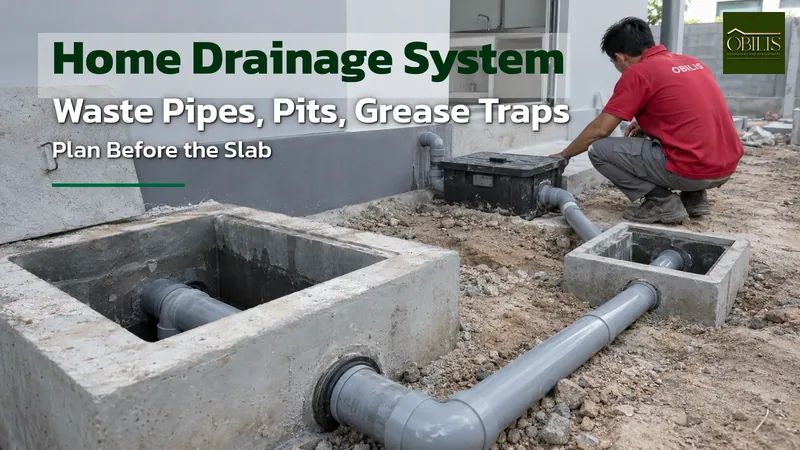 Home Sanitary Drainage: Waste Pipes, Inspection Pits, and Grease Traps — When to Plan Them