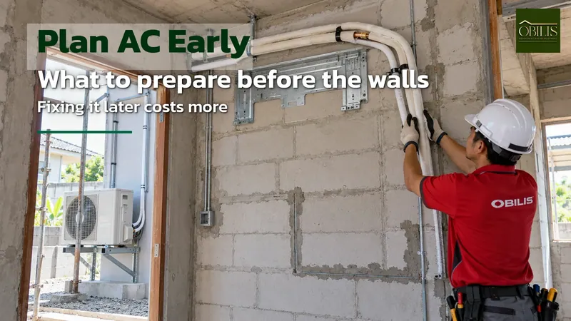 Planning Air Conditioning During House Construction: What to Prepare Before the Walls Go Up