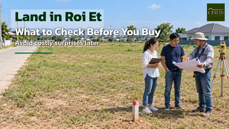 Land for a House in Roi Et: What to Check In Town, On the Edge, and in Outer Districts