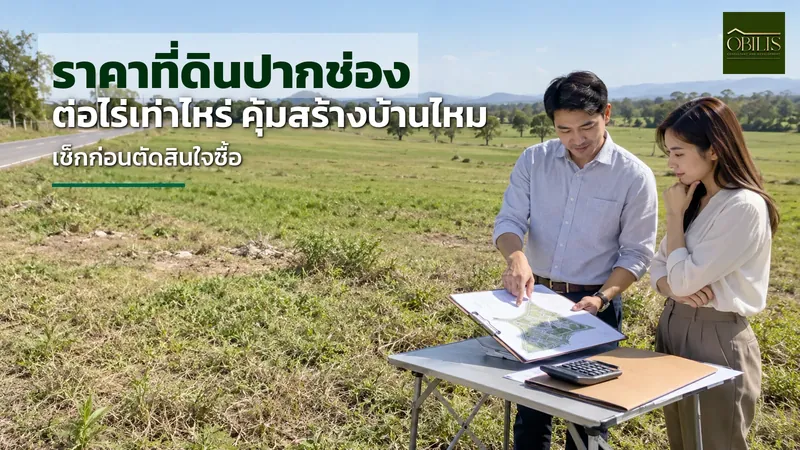 ราคาที่ดินปากช่อง ต่อไร่เท่าไหร่ ดูอย่างไรว่าคุ้มสร้างบ้านหรือแพงเกินจริง