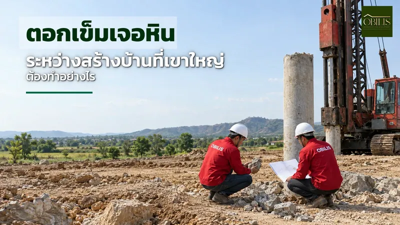 ตอกเข็มเจอหิน ระหว่างสร้างบ้านที่เขาใหญ่ ต้องทำอย่างไร