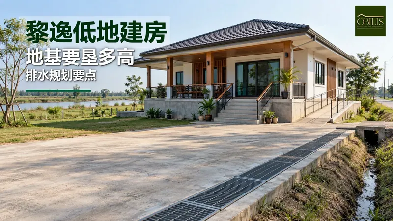 在黎逸低地建房 靠近河流和平原 洪水季要垦多高 排水怎么规划