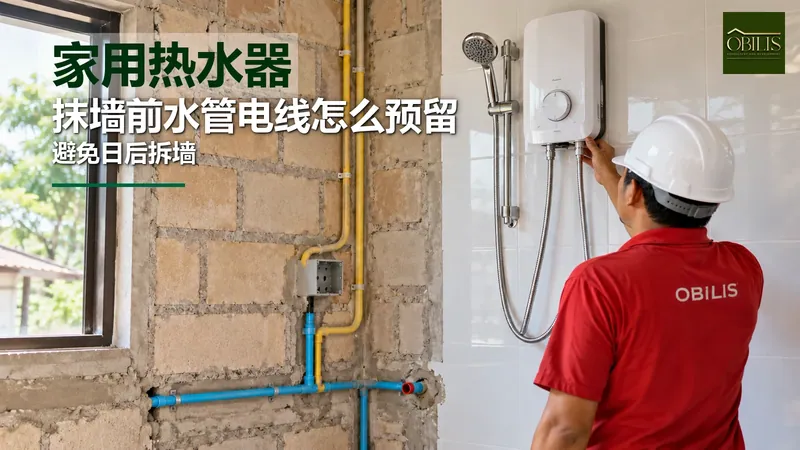家用热水器该怎么选？抹墙前水管和电线要怎么预留？