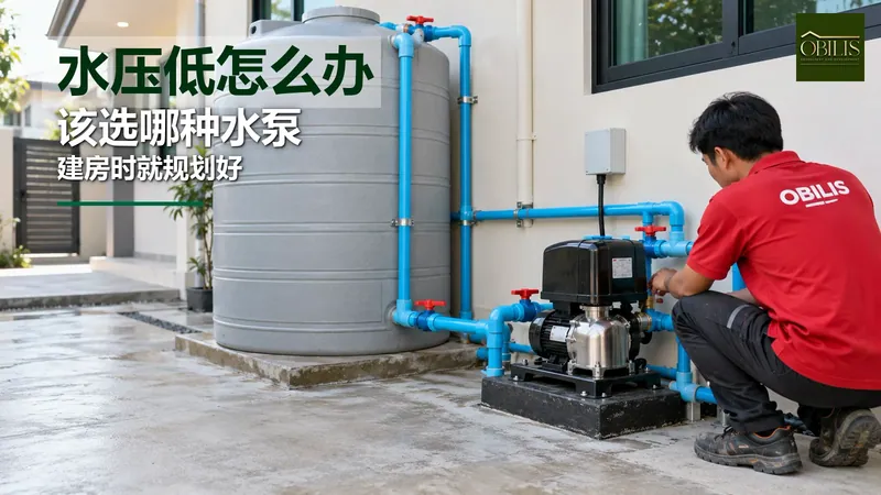 水压低怎么办 怎么选水泵 建房时该怎么规划水泵和水箱系统