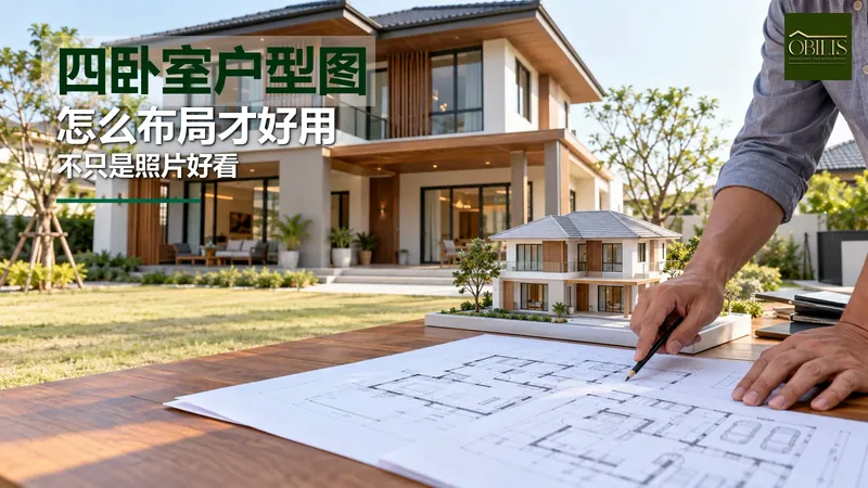 两层四卧室户型图：怎么布局才真正好用